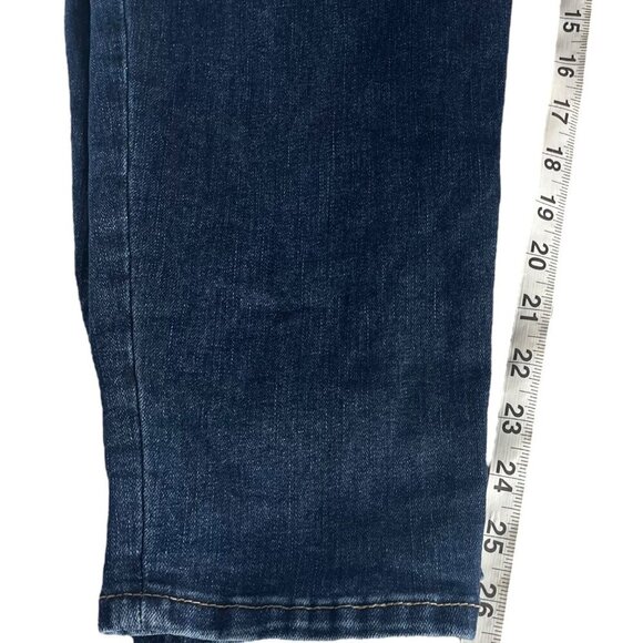 Venezia By Lane Bryant Denim Distressed Patchwork Jeans Womens Size 24 Blue - Picture 15 of 16